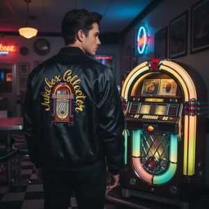 Pla-Jac by Dunbrooke 2-XXL Jukebox Satin black mens jacket